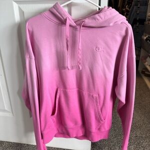 Champion‎ Pink Ombre Hoodie Sweatshirt size small